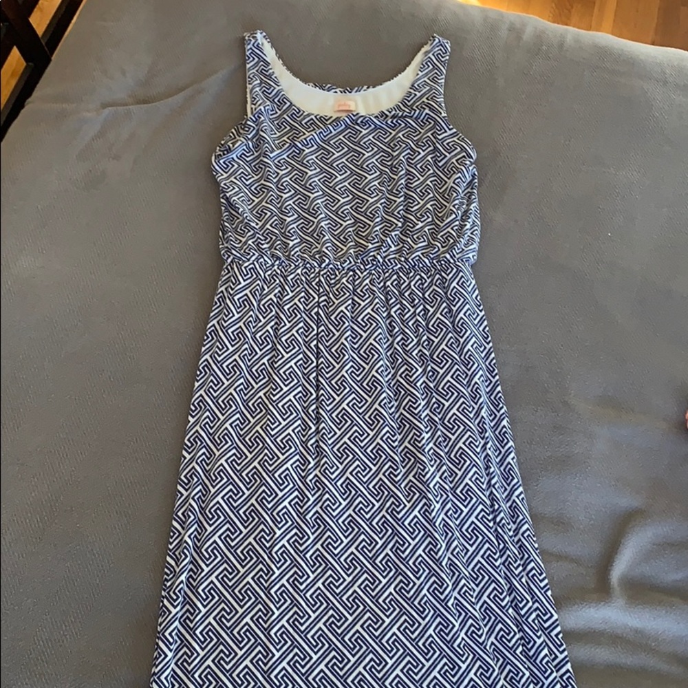 Pixley Blue & White Maxi Dress